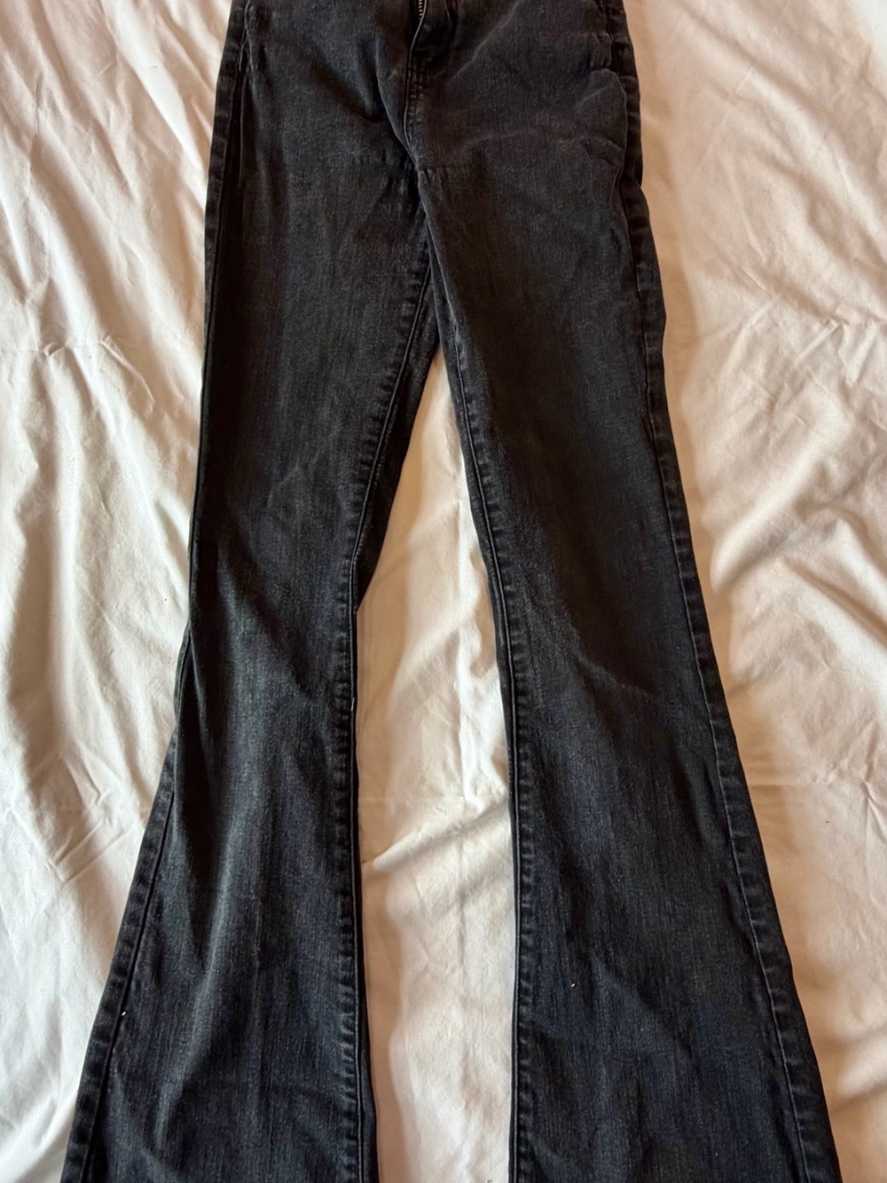 Black Women's Flared Jeans - Classic High-Rise Denim